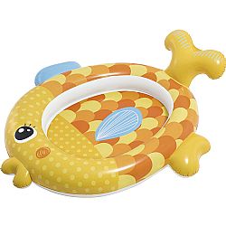 ΦΟΥΣΚΩΤΗ Πισίνα Παιδική 140x124x34cm Friendly Goldfish Baby Pool INTEX 57111