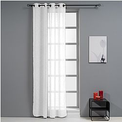 Κουρτίνα Linen Look 140x260cm, 130gsm, 100% polyester, λευκή, με τρουκς, Artisti Italiani AI-IR-10683