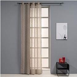 Κουρτίνα Linen Look 140x260cm, 130gsm, 100% polyester, μπεζ, με τρουκς, Artisti Italiani AI-IR-10687 