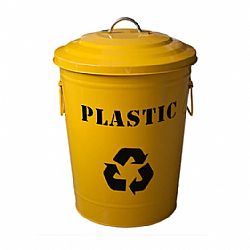 ΚΑΔΟΣ Απορριμμάτων Μεταλλικός Ανακύκλωσης για Πλαστικό 25 λίτρα OEM 11765001Y 