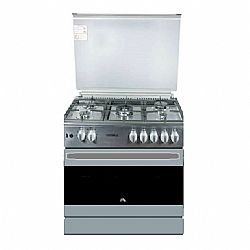 ΚΟΥΖΙΝΑ Υγραερίου 90cm με Θερμοστάτη INOX CALFER F9S50GF-X