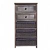 ΣΥΡΤΑΡΙΕΡΑ Rustic με 5 Συρτάρια 37x31x104cm NEWEST ZH1806-5K