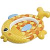 ΦΟΥΣΚΩΤΗ Πισίνα Παιδική 140x124x34cm Friendly Goldfish Baby Pool INTEX 57111