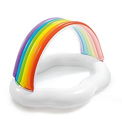 ΦΟΥΣΚΩΤΗ Πισίνα Παιδική 142x119x84cm Rainbow Cloud Baby INTEX 57141