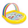 ΦΟΥΣΚΩΤΗ Πισίνα Παιδική 147x130x86cm Rainbow Arch Spray INTEX 57156