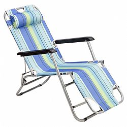 ΞΑΠΛΩΣΤΡΑ - Πολυθρόνα Μπλε SUN LOUNGER NILS CAMP NC3024