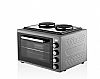 ΦΟΥΡΝΑΚΙ-ΚΟΥΖΙΝΑΚΙ 38lt με 2 Εστίες 3200W AKEL AF-382