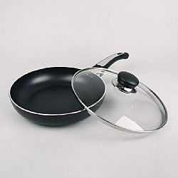 ΤΗΓΑΝΙ Αντικολλητικό με Γυάλινο Καπάκι 28cm MAESTRO MR-1203-28