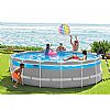 ΠΙΣΙΝΑ Στρογγυλή 488x122cm PRISM FRAME PREMIUM CLEAR VIEW INTEX 26730
