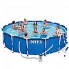 ΠΙΣΙΝΑ Στρογγυλή 457x91cm με Φίλτρο METAL FRAME INTEX 56942