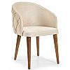 ΠΟΛΥΘΡΟΝΑ Οξιάς Μασίφ με Υφασμα Καπιτονέ Velvet Camel 53x56x84 BLIUMI 1056 IN
