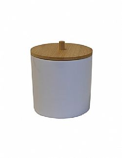 ΚΟΥΤΙ pp με καπάκι bamboo 10Χ10cm PLASTONA 03.18265