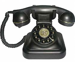 ΤΗΛΕΦΩΝΟ Ενσύρματο Retro Μαύρο OHO 302