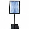 Σταντ πληροφοριών για 4 x Α4 με φωτισμό LED, 144 x 50 cm, SECURIT MCS-4A4-BL-SET