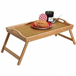 Δίσκος σερβιρίσματος Room Service, Πτυσσόμενος, 68x30x21cm, Bamboo OEM E-3772