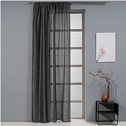 Κουρτίνα Τάφτας 140x270cm, 90gsm, 100% polyester, γκρι, με τρέσα, Artisti Italiani AI-IR-11884