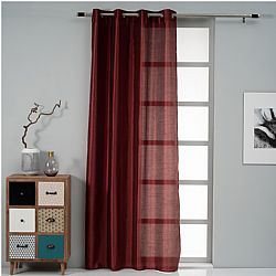 Κουρτίνα Τάφτας 140x260cm, 90gsm, 100% polyester, μπορντώ, με τρουκς, Artisti Italiani AI-IR-11887