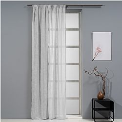 Κουρτίνα Hontona 140x270cm, 200gsm, 100% polyester, γκρι, με τρέσα, Artisti Italiani AI-IR-11880