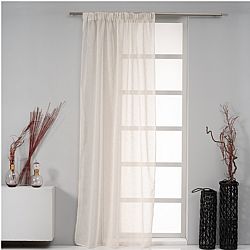 Κουρτίνα Linen Look 140x270cm, 130gsm, 100% polyester, εκρού, με τρέσα, Artisti Italiani AI-IR-10684