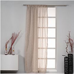 Κουρτίνα Linen Look 140x270cm, 130gsm, 100% polyester, μπεζ, με τρέσα, Artisti Italiani AI-IR-10686