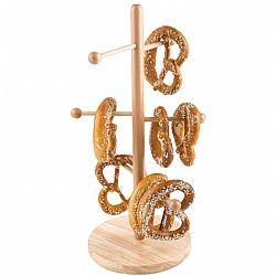 Ξύλινο Stand για Κουλούρι Θεσσαλονίκης φ28xΥ50cm, φυσική οξιά, Garibaldi UUD01-2850