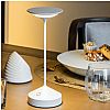Επιτραπέζιο φωτιστικό LED, TEMPO, ʼσπρο, επαναφορτιζόμενο, αλουμινίου, ab+ Italy 9101317001