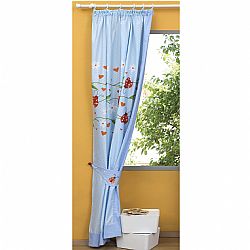 Παιδική Κουρτίνα 150x250cm, με Τρέσσα & Δέστρα Δεξιά, Πασχαλίτσα ZOUZOUNIA ZOU-BD-074