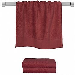 ΠΕΤΣΕΤΑ Προσώπου 50x100cm μπορντώ 600gr/m² Πενιέ Σειρά Premium Fennel TWPR-50100-BD