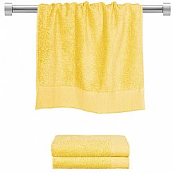 ΠΕΤΣΕΤΑ Προσώπου 50x100cm κίτρινη 600gr/m² Πενιέ Σειρά Premium Fennel TWPR-50100-YE