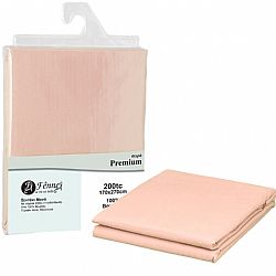 ΣΕΝΤΟΝΙ μονό 170x270 (3+1) 100% βαμβ. περκάλι πενιέ, siliconized, 200 κλωστές, ροζ FENNEL P200-FS1-PK