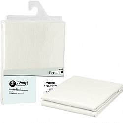 ΣΕΝΤΟΝΙ μονό 170x270 (3+1) 100% βαμβ. περκάλι πενιέ, siliconized, 200 κλωστές, πάγου FENNEL P200-FS1-WHW
