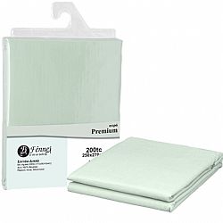 ΣΕΝΤΟΝΙ διπλό 250x270 (4+1), 100% βαμβ. περκάλι πενιέ, siliconized, 200 κλωστές, βεραμάν FENNEL P200-FS2-BM