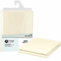 ΣΕΝΤΟΝΙ διπλό 250x270 (4+1), 100% βαμβ. περκάλι πενιέ, siliconized, 200 κλωστές, εκρού FENNEL P200-FS2-BR