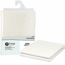 ΣΕΝΤΟΝΙ διπλό 250x270 (4+1), 100% βαμβ. περκάλι πενιέ, siliconized, 200 κλωστές, πάγου FENNEL P200-FS2-WHW