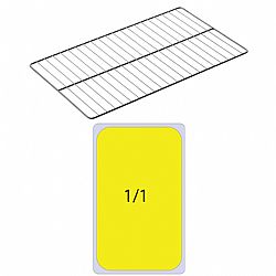 Σχάρα INOX, GN1/1, 53x32.5cm (1/φ6mm+20/φ2mm), Matfer MF.711003