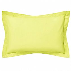 ΣΕΤ 2 μαξιλαροθήκες 50x75+Oxford 5cm, 100% βαμβακερό, 205 κλωστές, λεμονί FENNEL OP2P-5075-LE