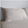 Σετ 2 μαξιλαροθήκες 52x72(+15)cm, 100% βαμβακοσατέν ριγέ, 200 κλωστές, μερσεριζέ siliconized, γκρι FENNEL PSTR-PL-GR