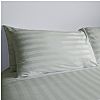 Σετ 2 μαξιλαροθήκες 52x72(+15)cm, 100% βαμβακοσατέν ριγέ, 200 κλωστές, μερσεριζέ siliconized, λαδί FENNEL PSTR-PL-OGN