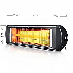 ΘΕΡΜΑΣΤΡΑ Μπάνιου Επιτοίχια 2000W CROWN EXO-20
