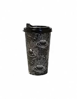 Ποτήρι pp με καπάκι 600ml 4χρ ATMOSPHERA 03.18694