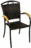 ΠΟΛΥΘΡΟΝΑ ΚΗΠΟΥ ΜΕΤΑΛΛΙΚΗ ΜΕ RATTAN MyResort 184-9823